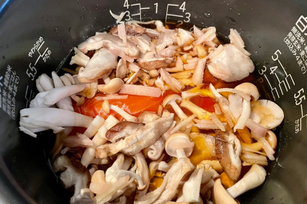 Salmon and Mushroom Takikomi Gohan