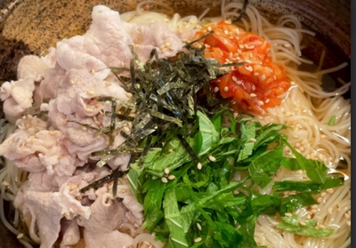 涮豬肉泡菜素麵