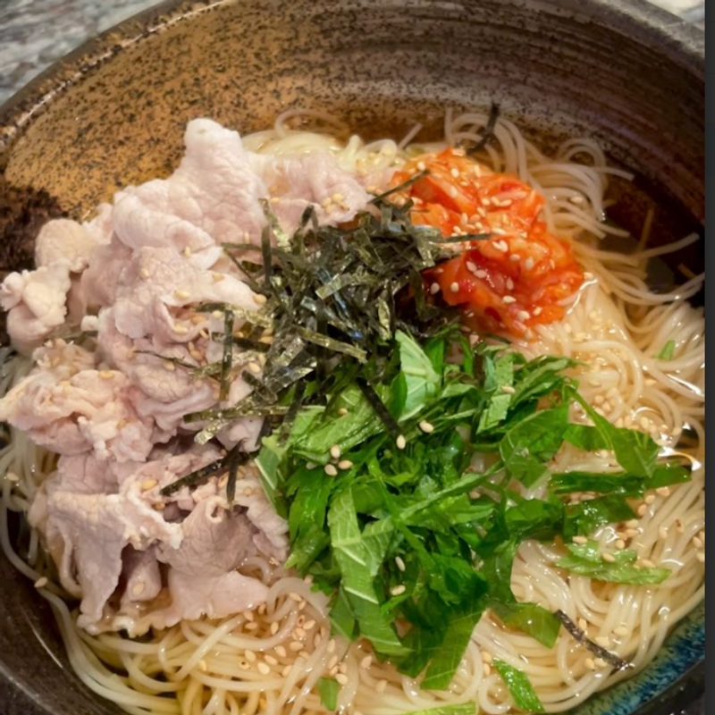 Beat the Heat with Pork & Kimchi Somen