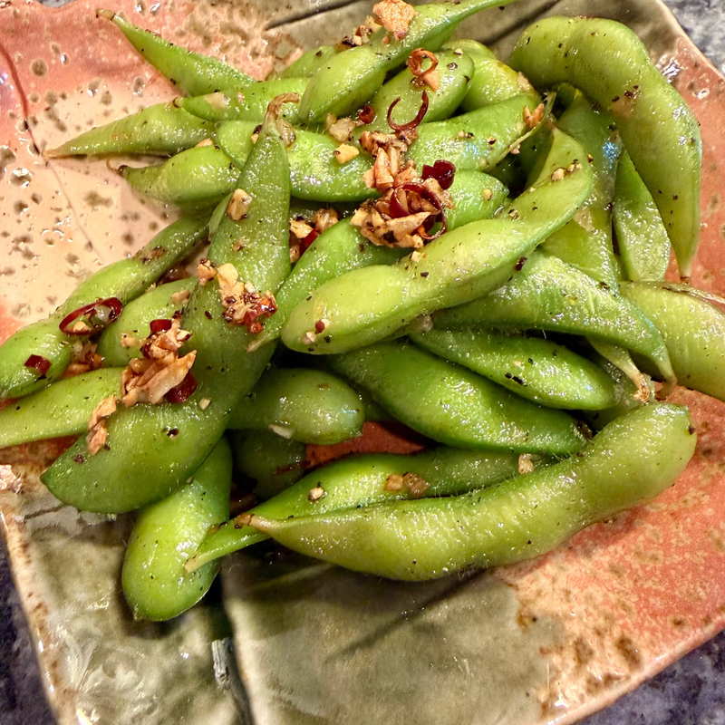Addictive Garlic Edamame