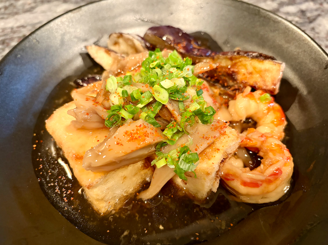 No-Fry Agedashi Tofu with Mushroom Sauce