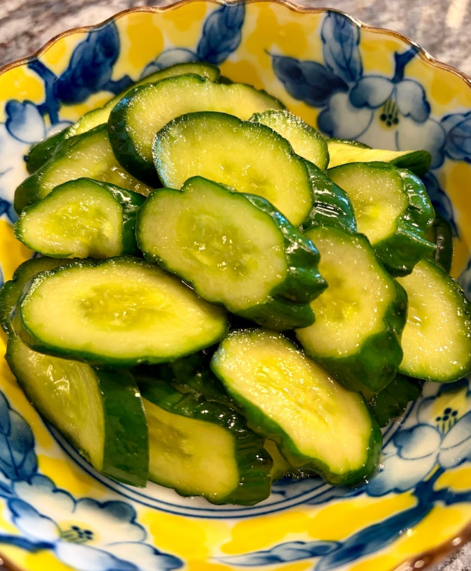 My Grandma’s Japanese Mustard Pickled Cucumbers