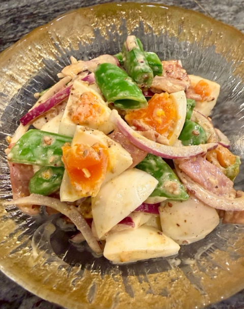 Snap Pea, Bacon and Egg Salad