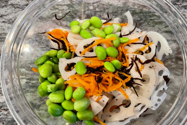 Japanese Deli Style Lotus Root & Hijiki Sesame Mayo Salad