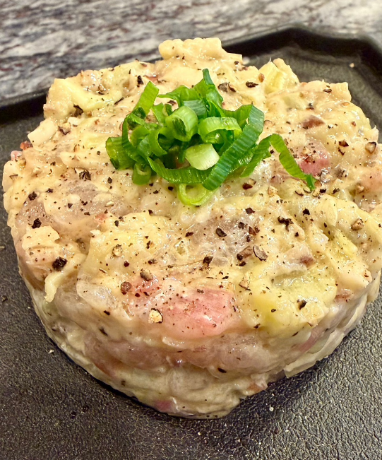 Sea Bream and Eggplant Japanese Tartar