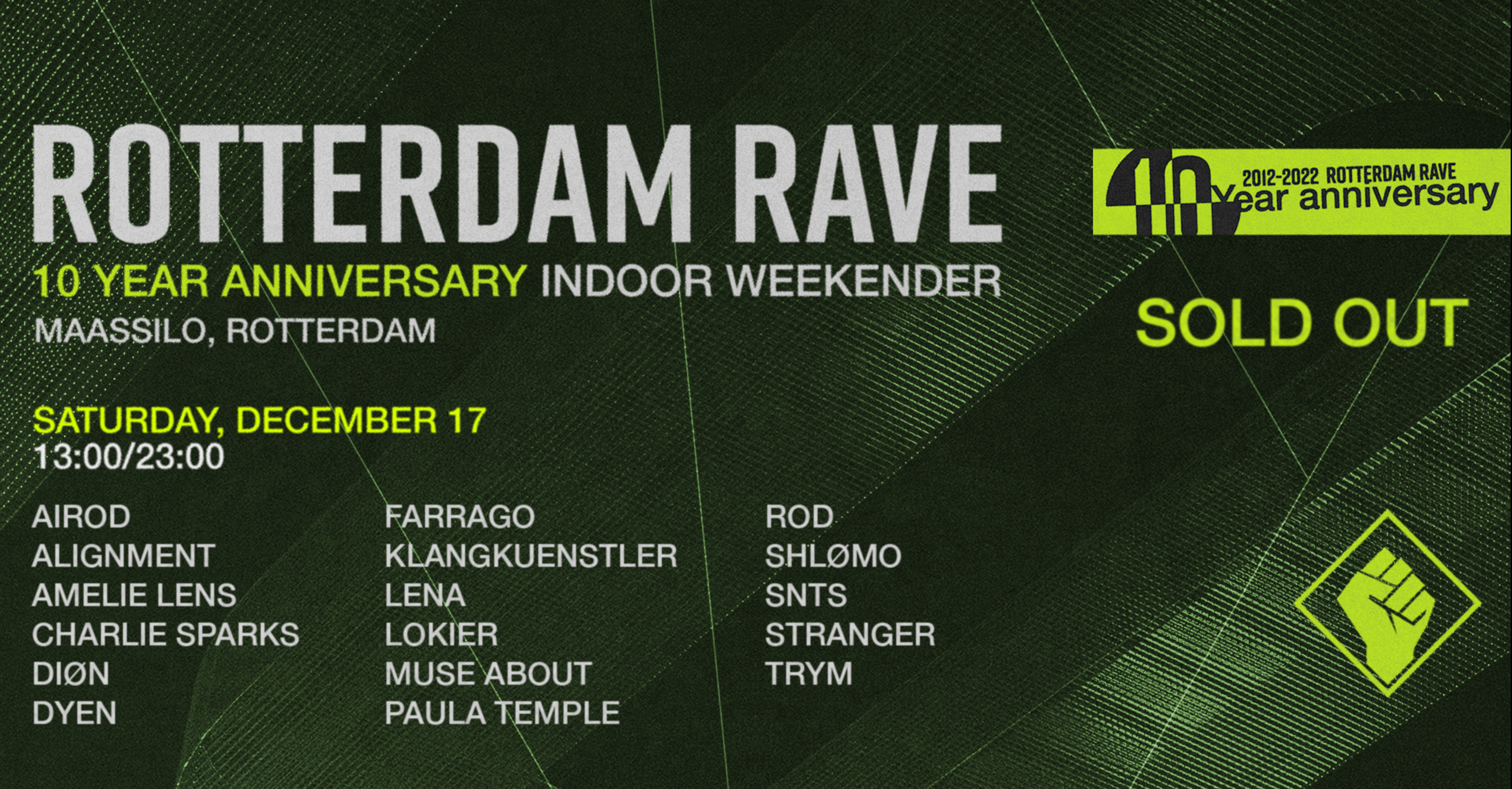 Rotterdam Rave '10 Year Anniversary' - Saturday