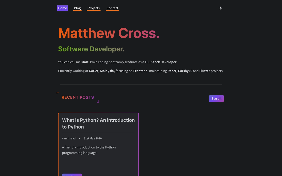 V2 Portfolio screenshot