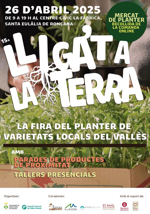 La 15a edició de la fira Lliga't a la Terra tindrà lloc el dissabte 26 d'abril a La Fàbrica