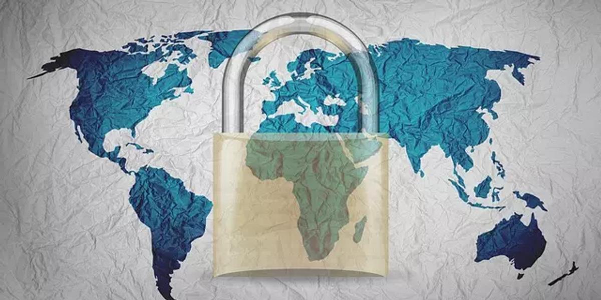 Global cybersecurity and data protection.