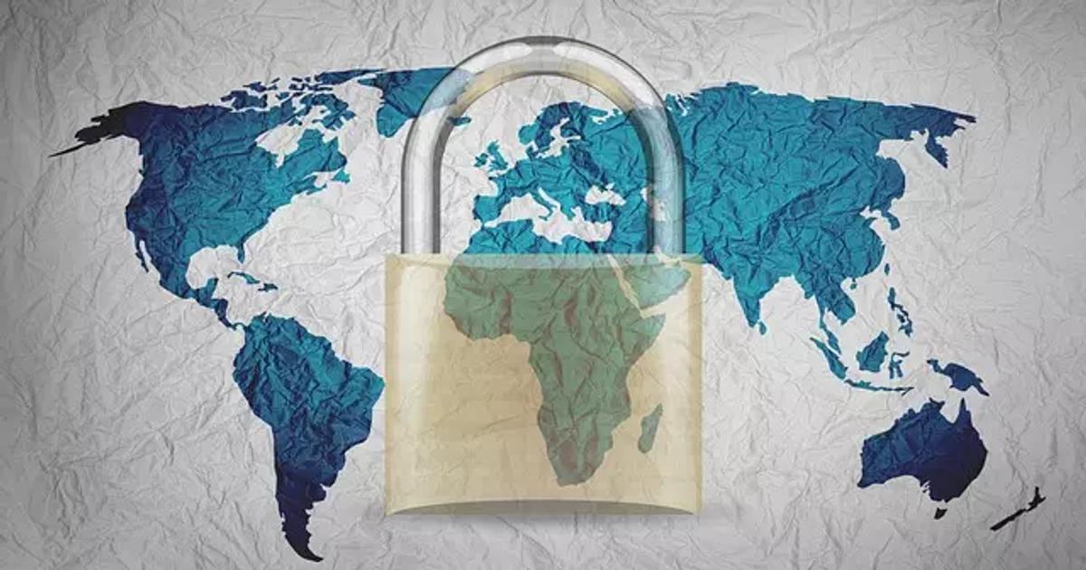 Global cybersecurity and data protection.