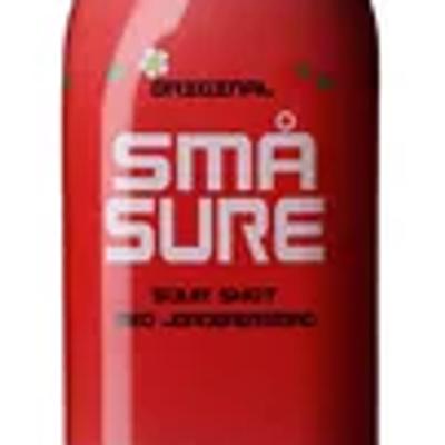 Små Sure Sour Shot Jordbær