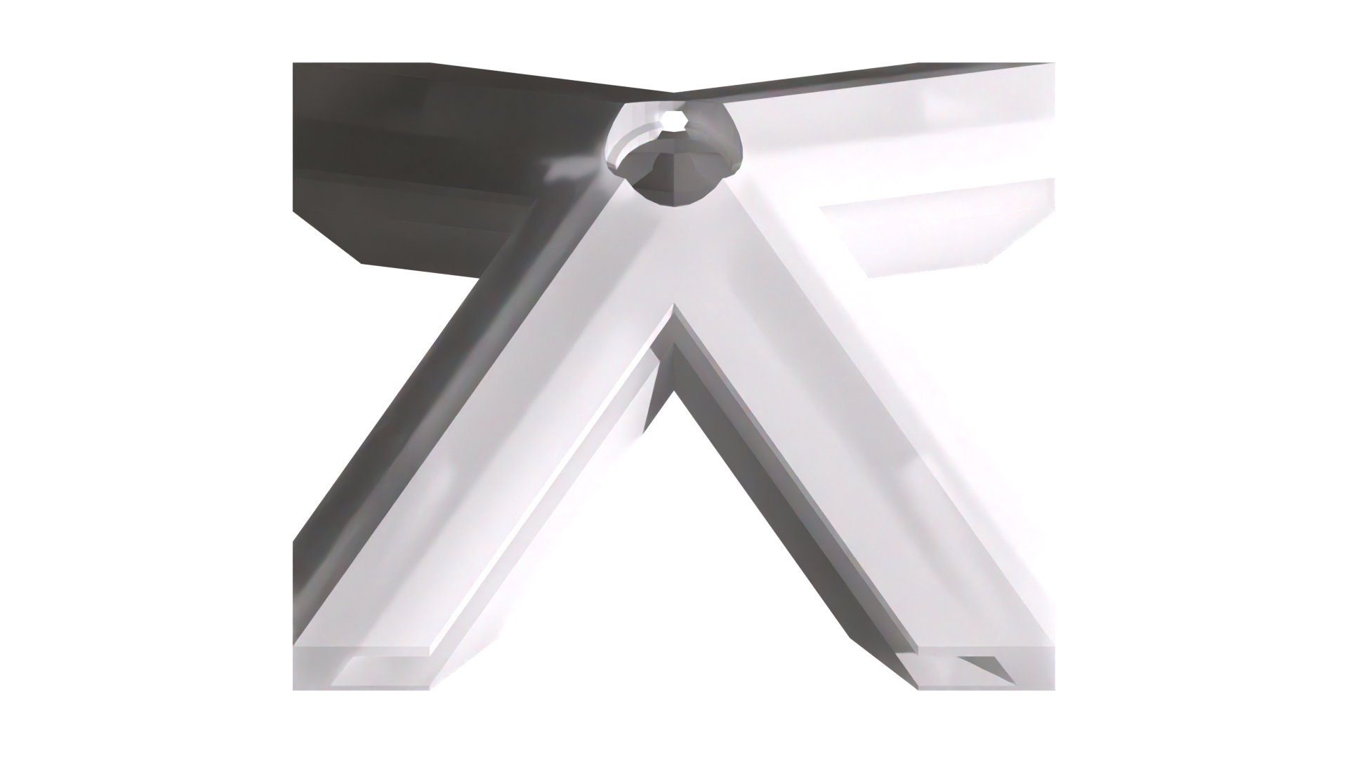 3D-rendered image of a 4-order Rhombotron vertex with a port for installing a DC barrel jack