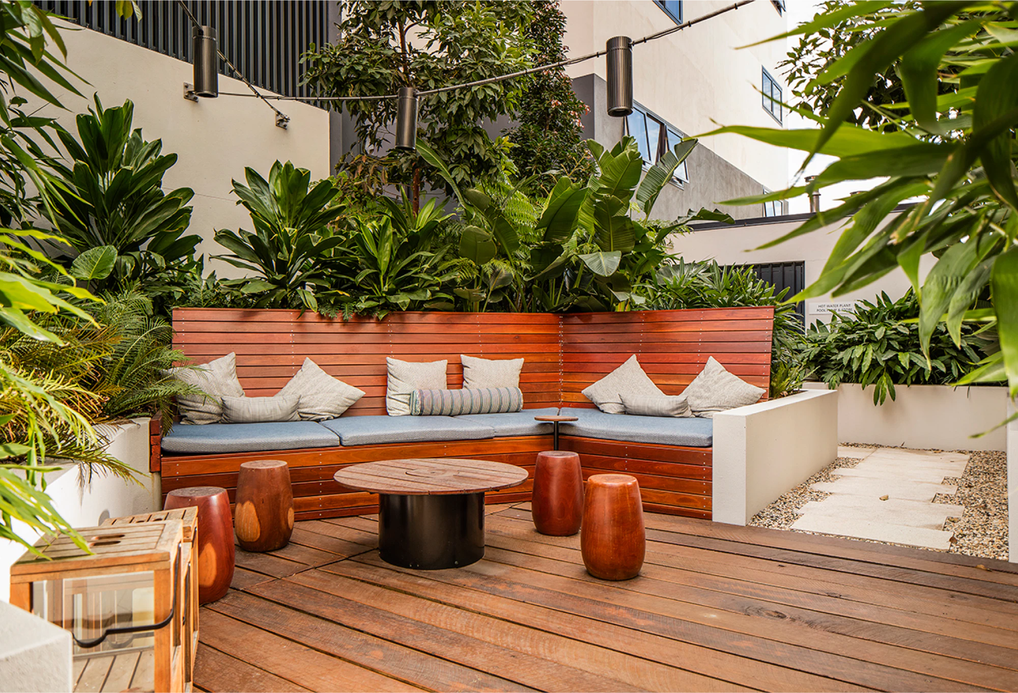 Ivy Terrace by Aria, luxury apartment resident pool podium.