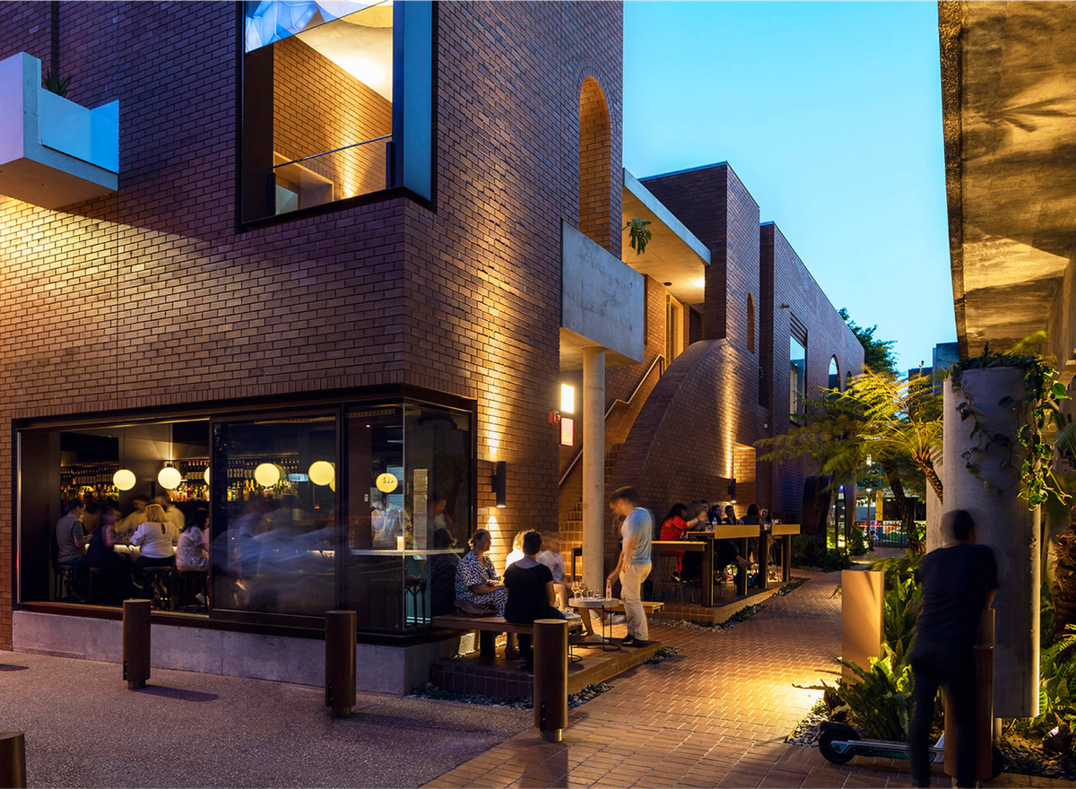 Bar Brutus, located in Fish Lane Town Square in South Brisbane.