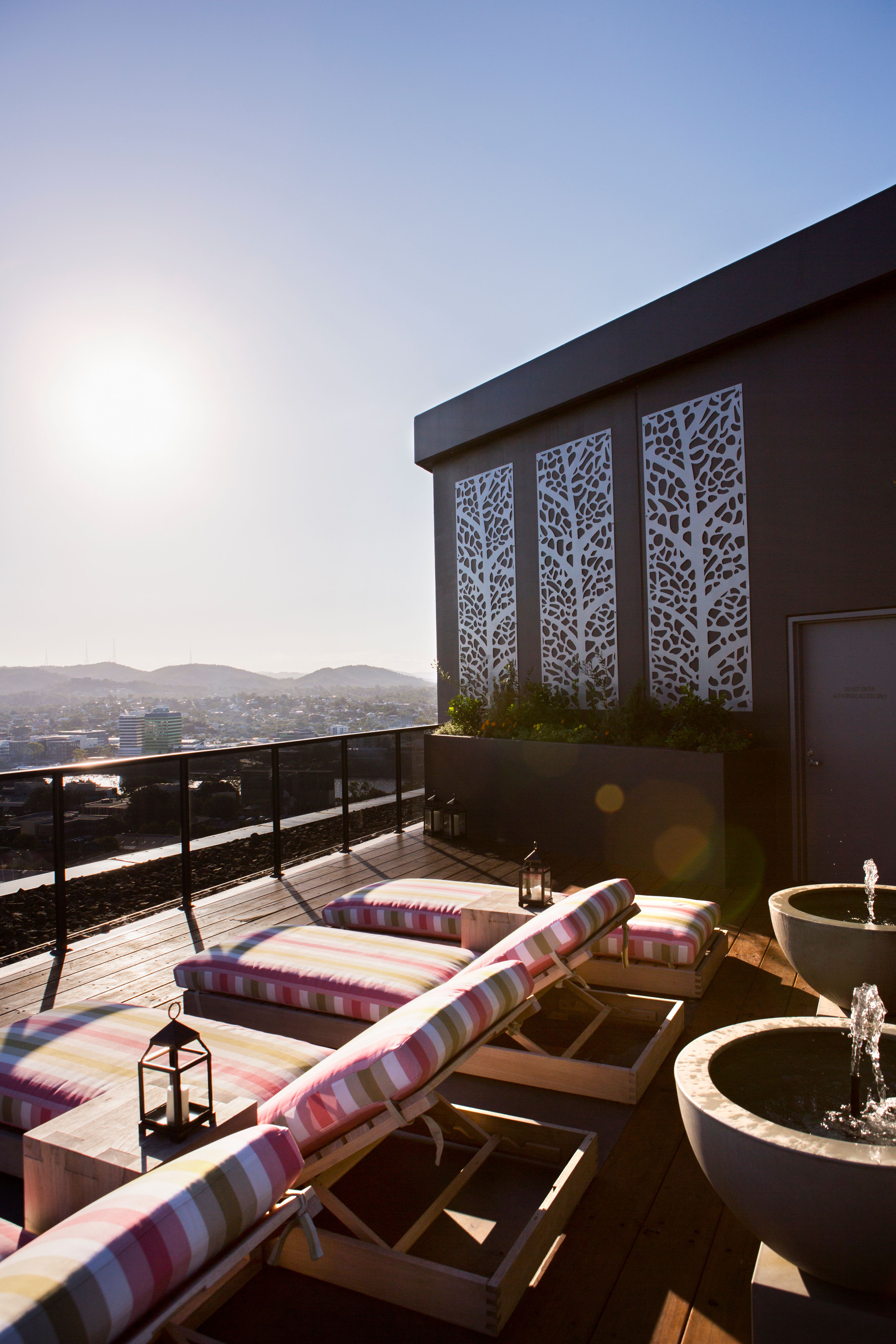Botanica by Aria, luxury apartment rooftop amenities.