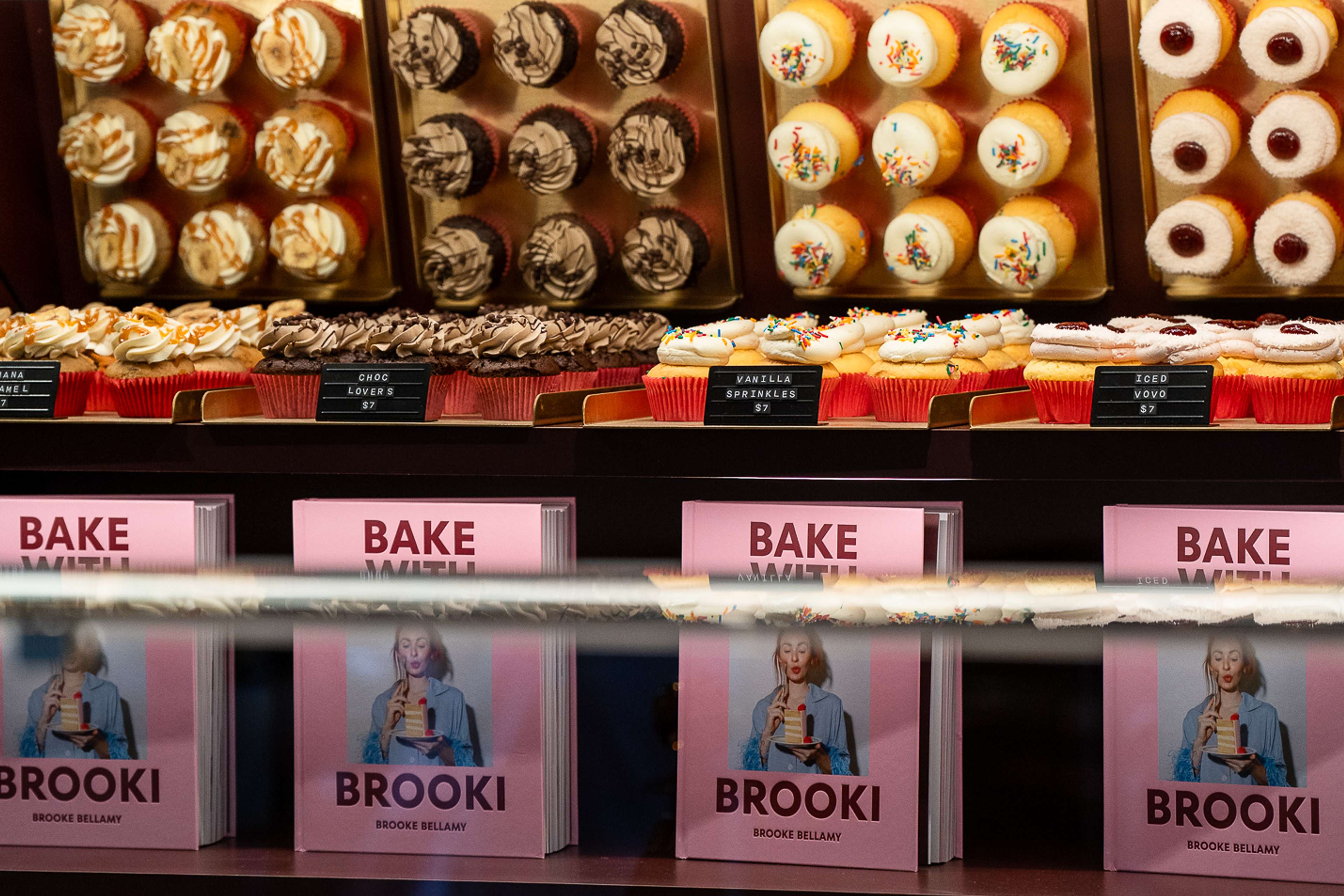 Cookie wall inside Brooki Bakehouse, South Brisbane