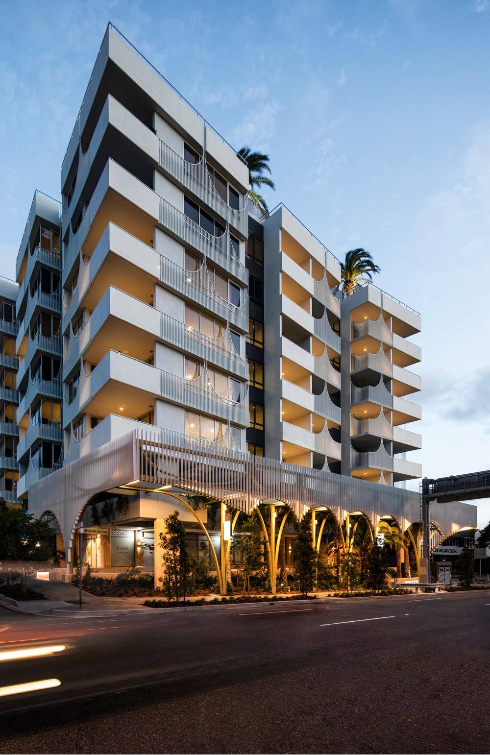 Amira, East Brisbane portrays a unique yet simple expression of the built form.