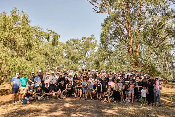 Aria Property's annual tree planting day.