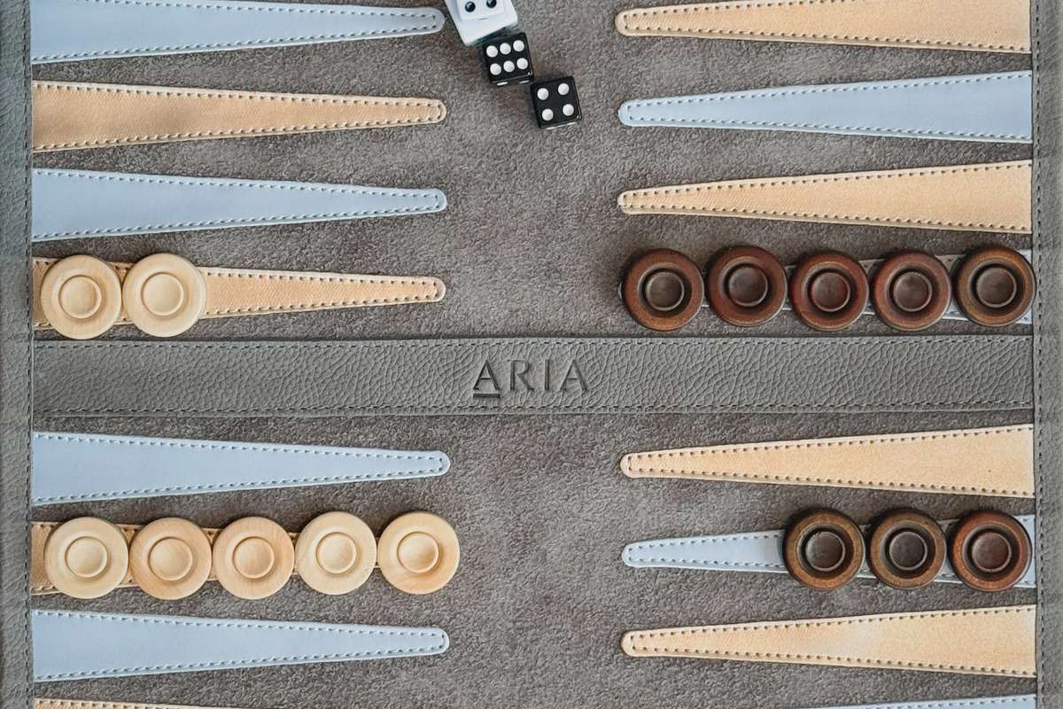 Aria's Luxury Backgammon Christmas Gift Set.