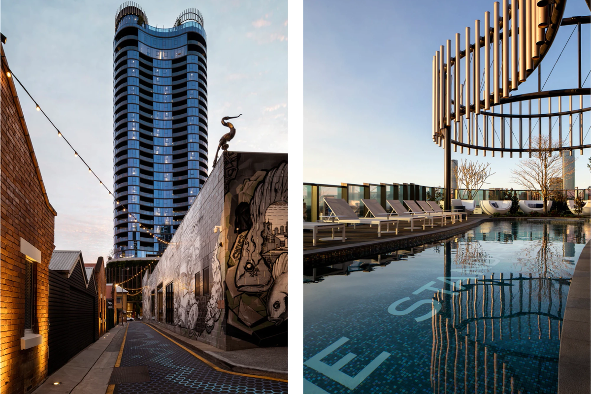 The Standard by Aria, an award-winning luxury apartment development located in South Brisbane.