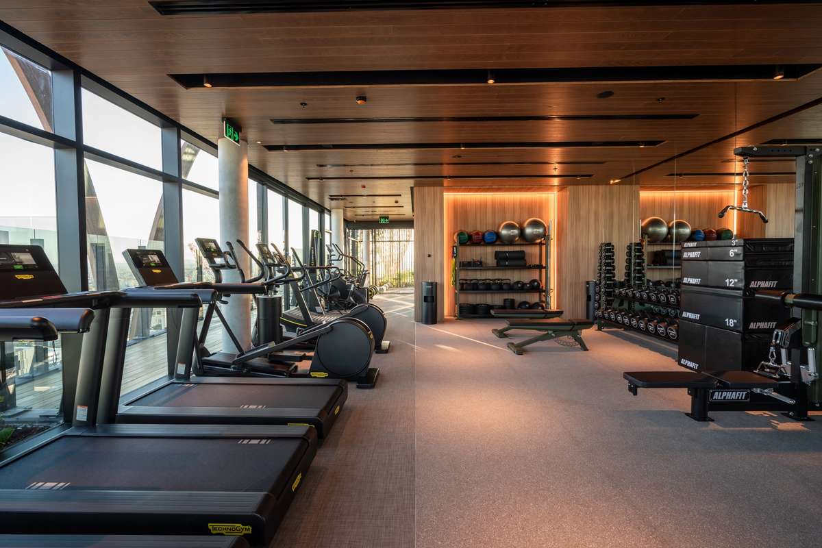 Upper House by Aria, gym in award-winning apartment development located in South Brisbane.