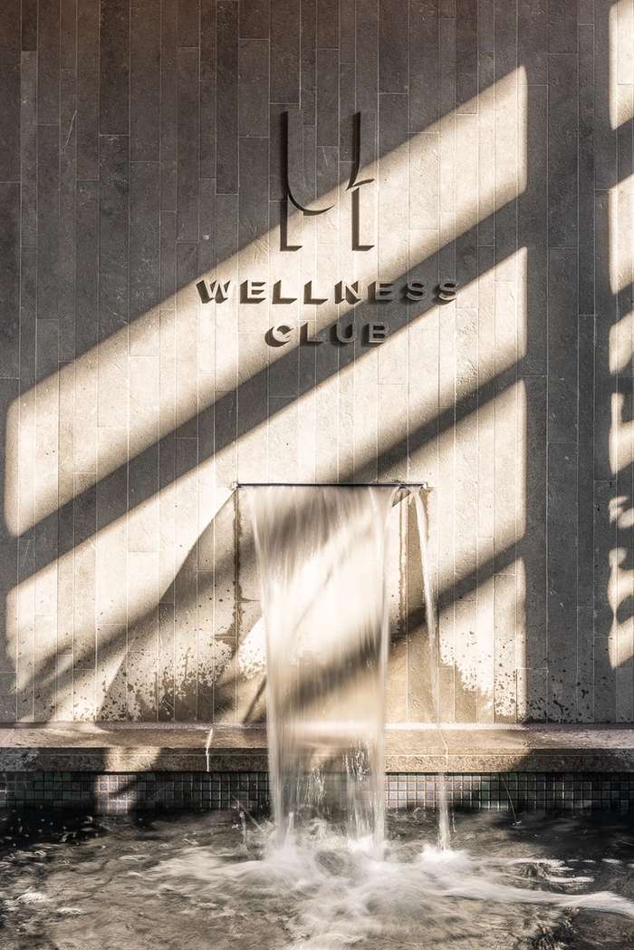 Upper House by Aria, Wellness Club feature wall at award-winning development in Brisbane.