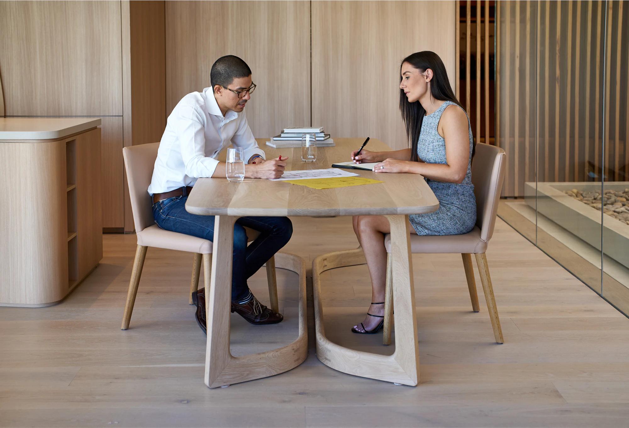 Aria Property team members working at Aria HQ in South Brisbane.