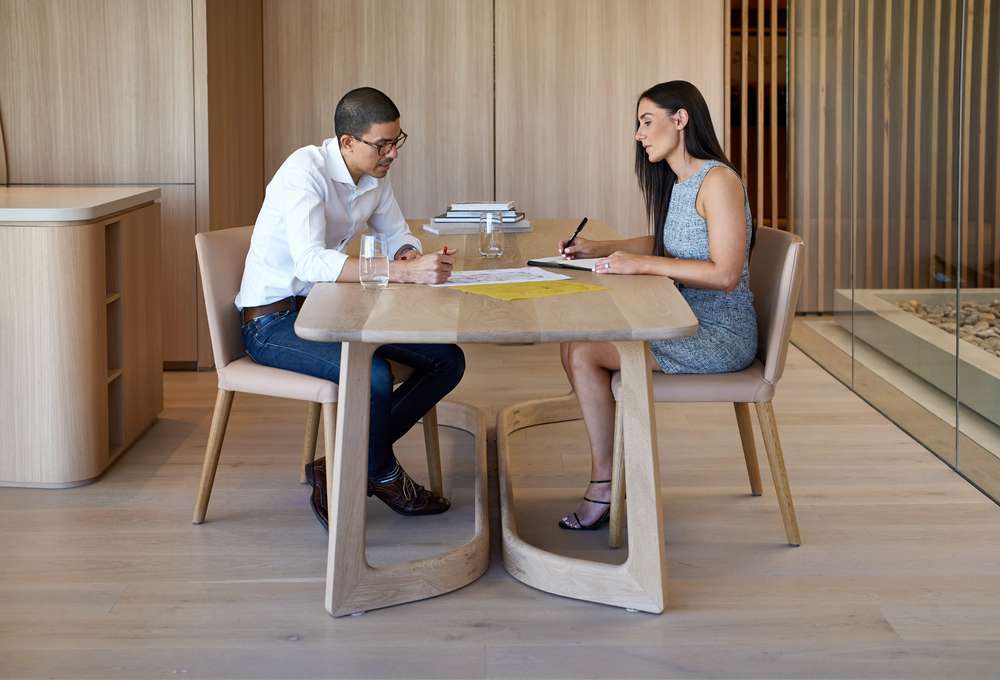 Our family Aria Property team members working at Aria HQ in South Brisbane.