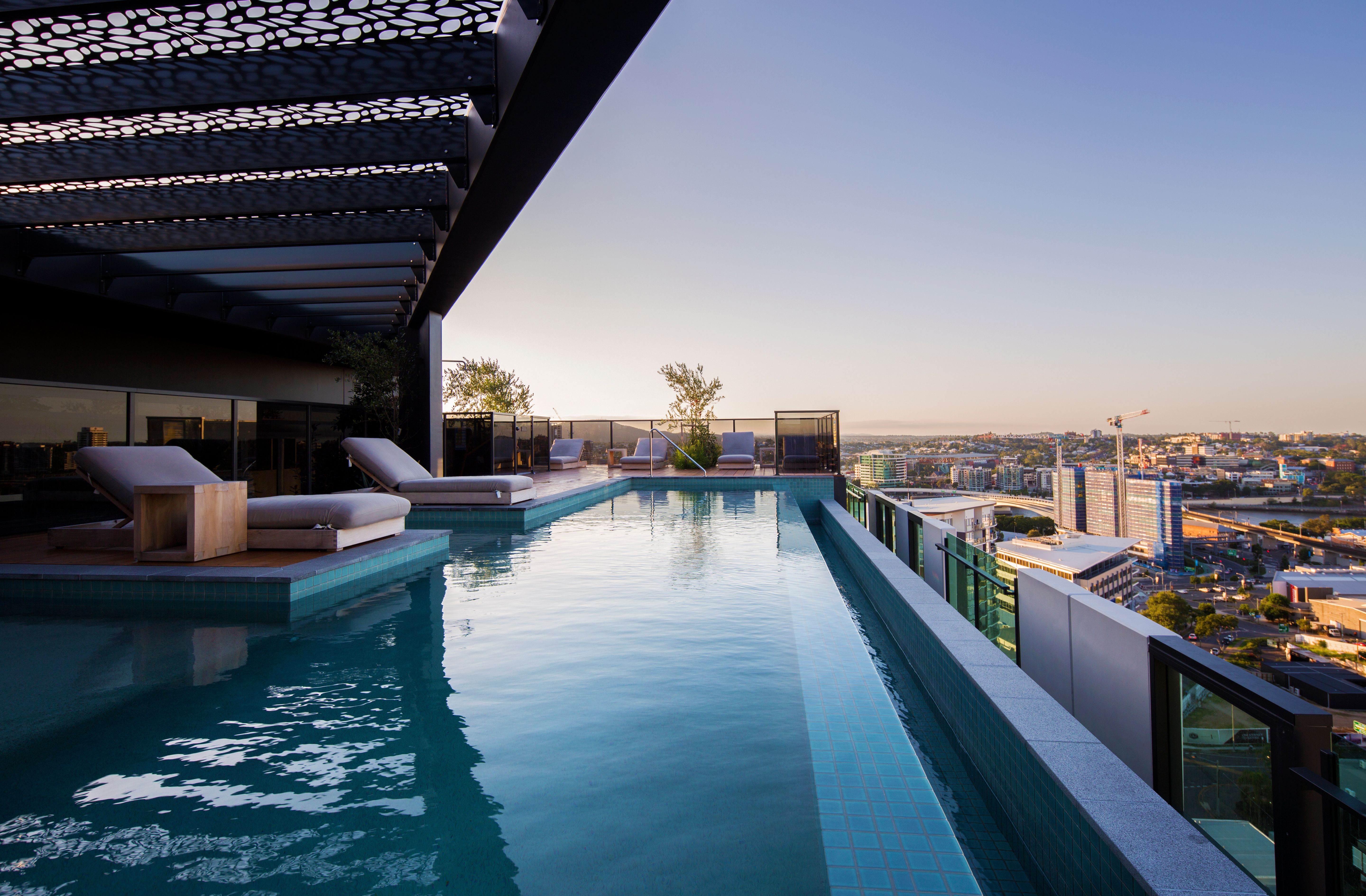 Botanica by Aria, luxury apartment rooftop amenities.
