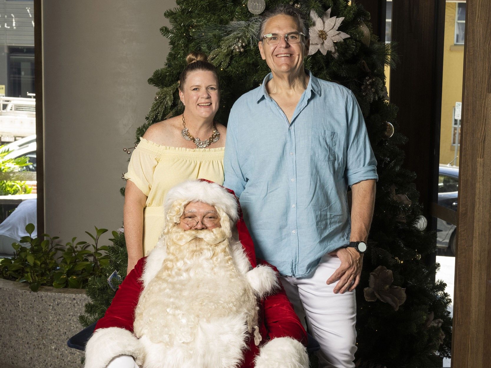 Santa celebrates Christmas at The Melbourne Residences in South Brisbane.