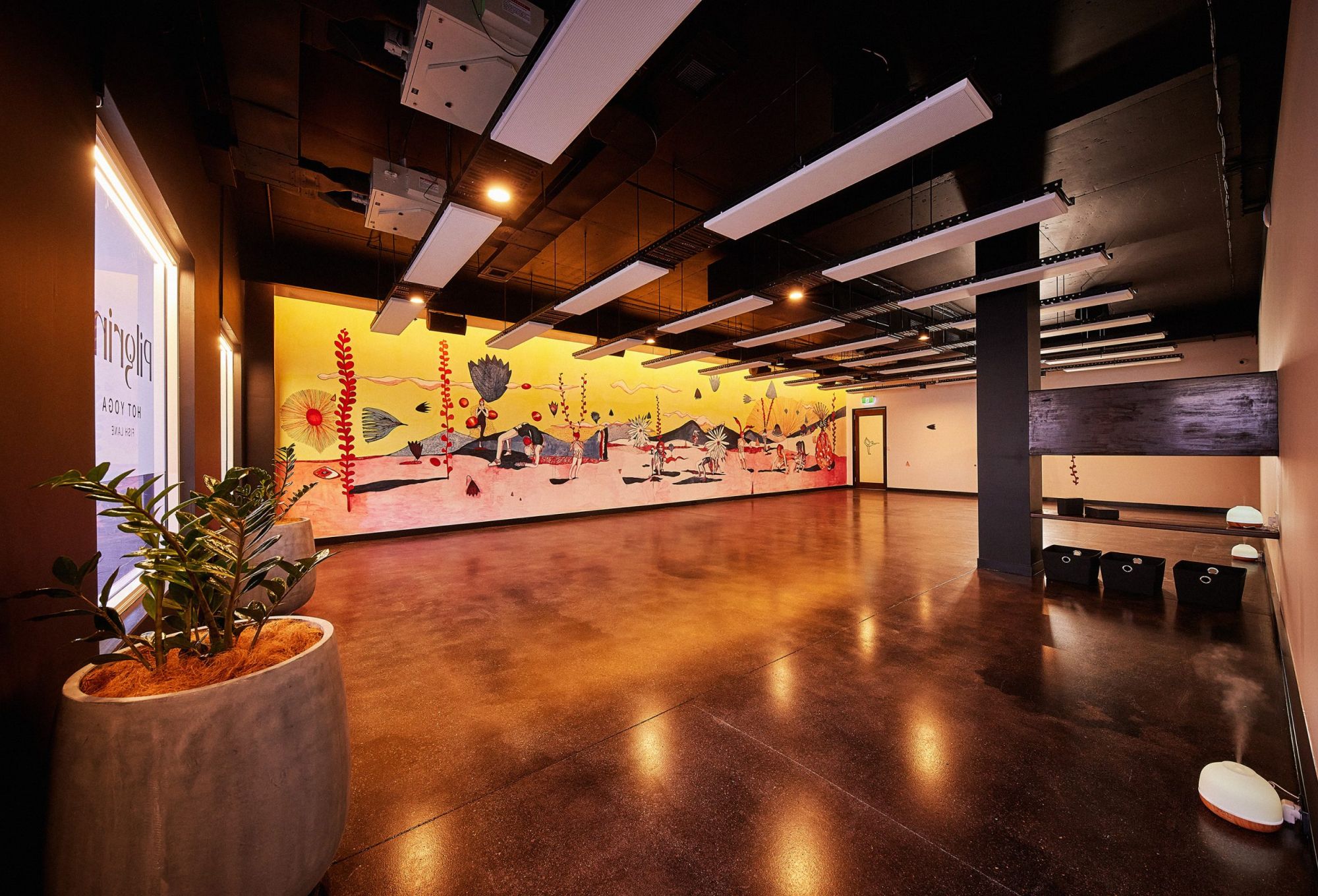 Pilgrim Hot Yoga studio located in South Brisbane.