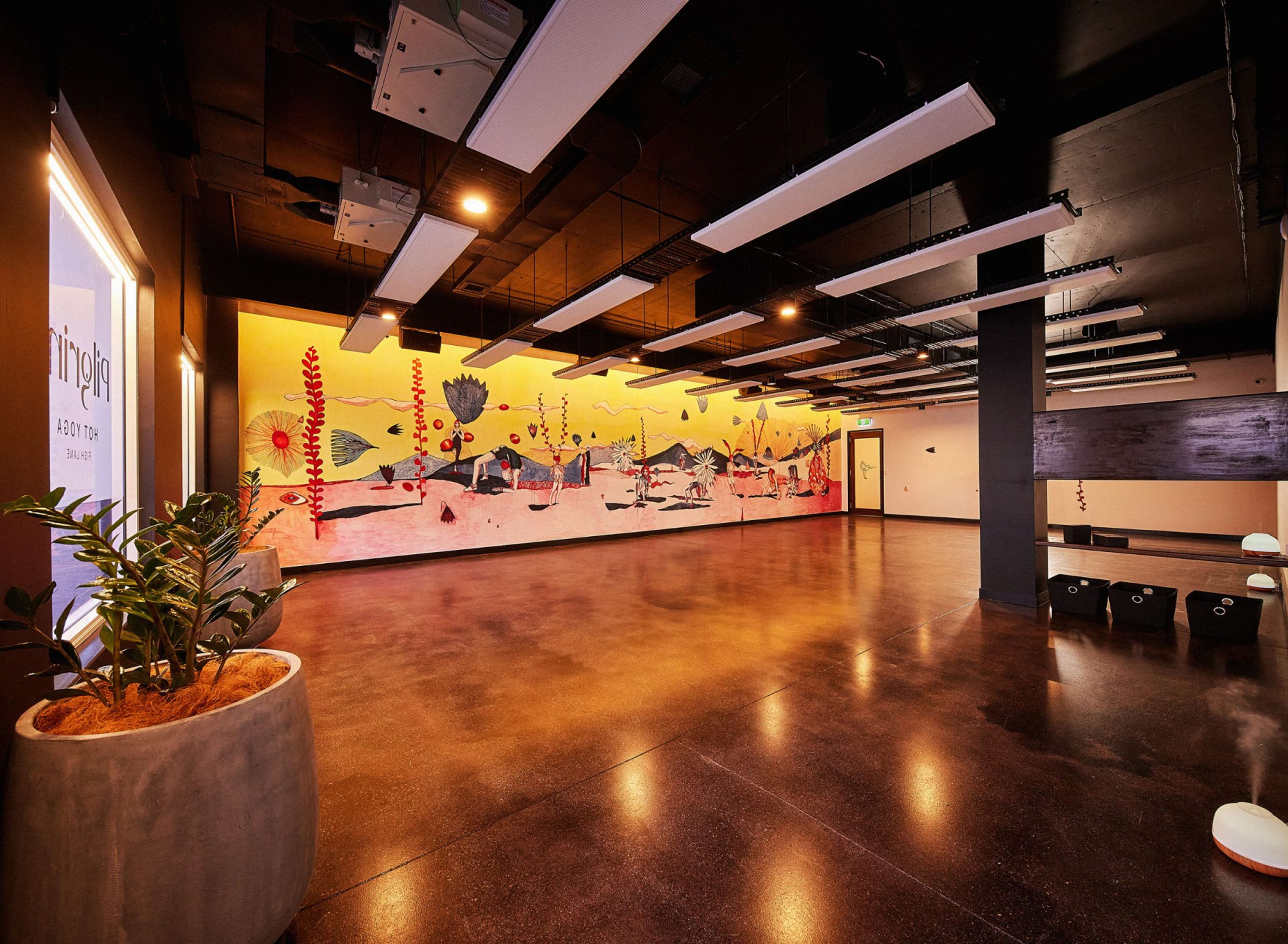 Pilgrim Hot Yoga studio located in South Brisbane.