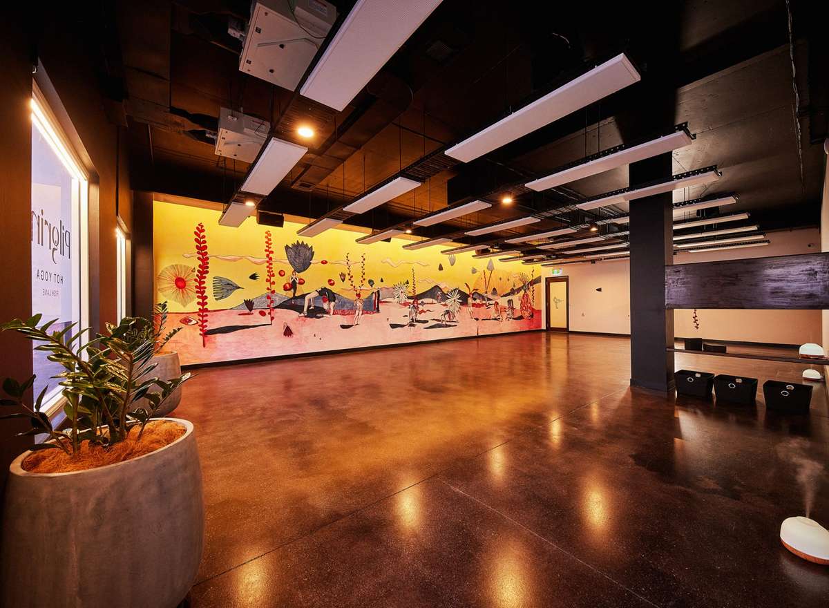 Pilgrim Hot Yoga studio located in South Brisbane.