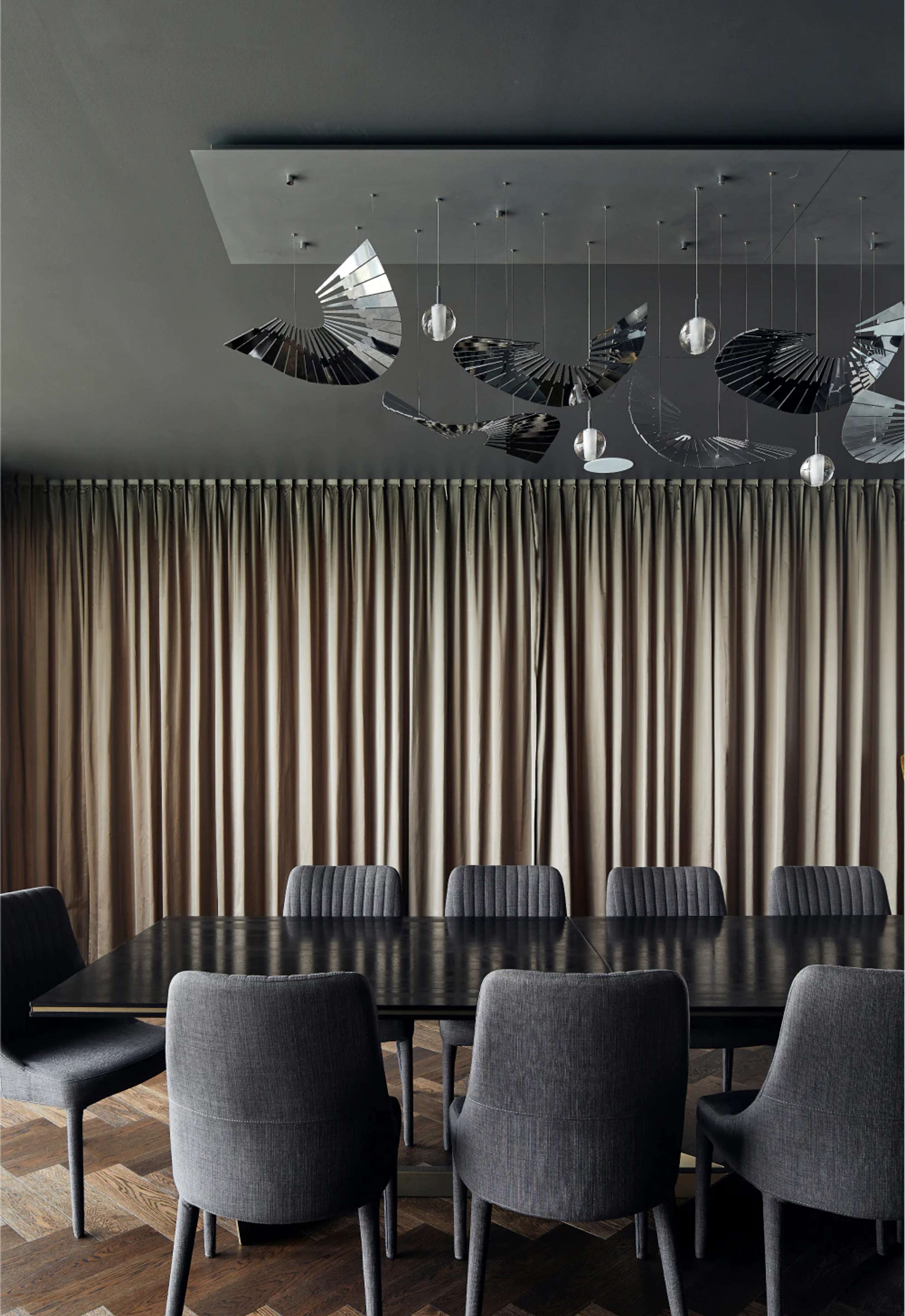 The Melbourne Residences by Aria, luxury resident dining room.