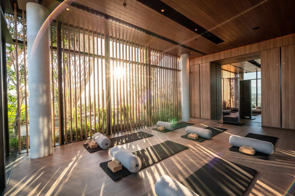 Upper House by Aria, yoga room in award-winning apartment development located in South Brisbane.