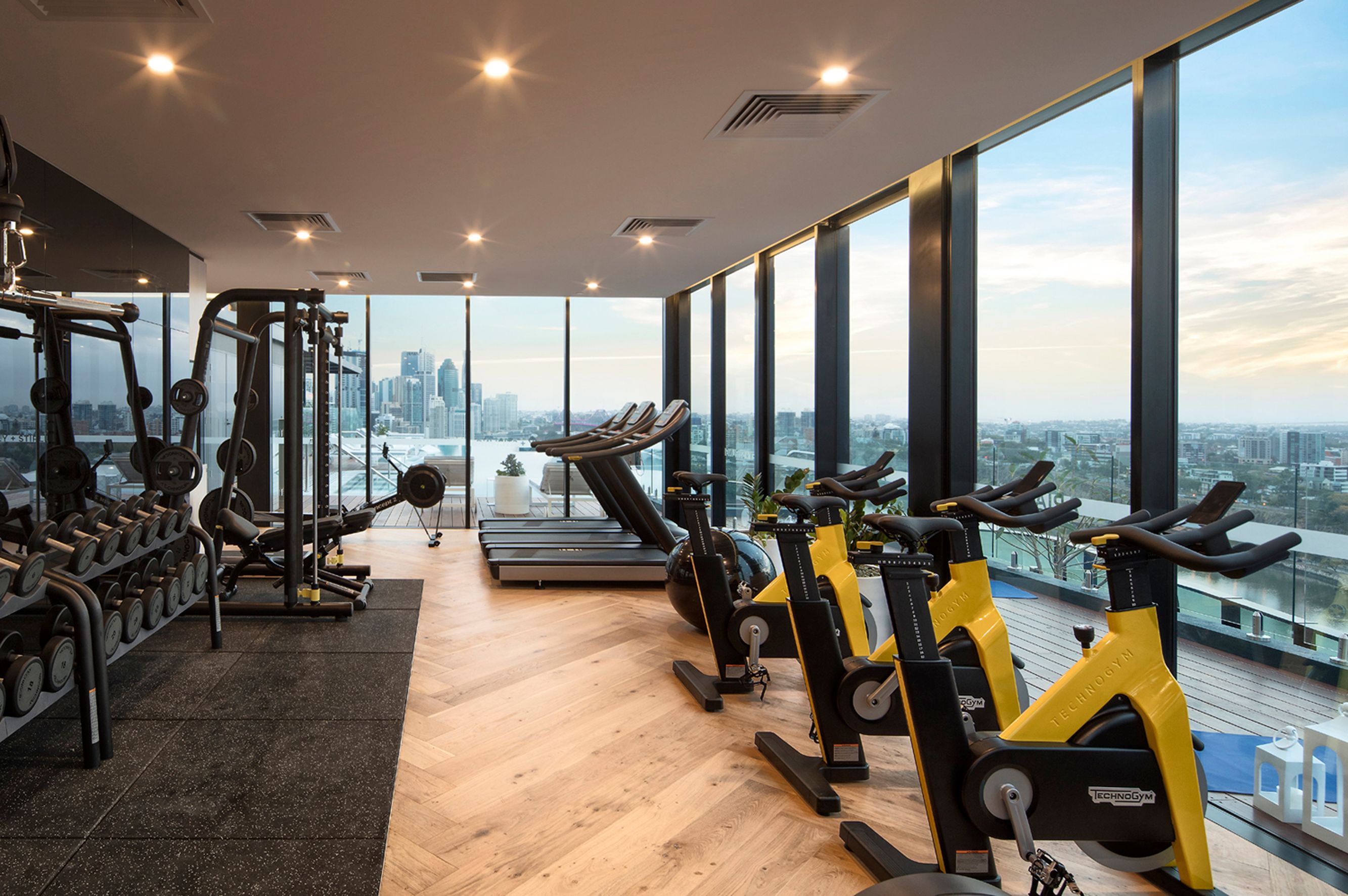 Oxley + Stirling by Aria located in South Brisbane, state-of-the-art residents' media room.