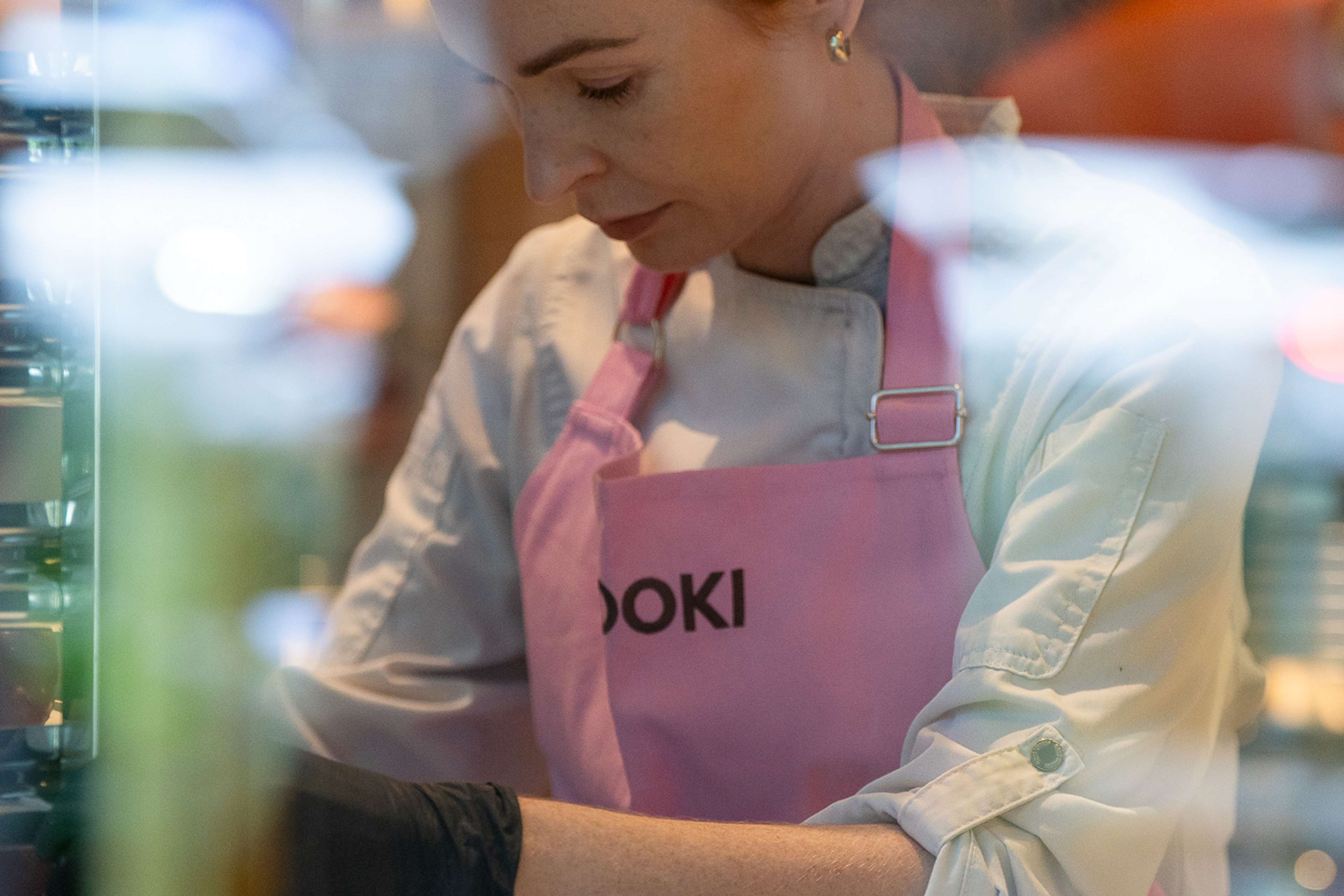 A baker at work in the Brooki Bakehouse theatre kitchen