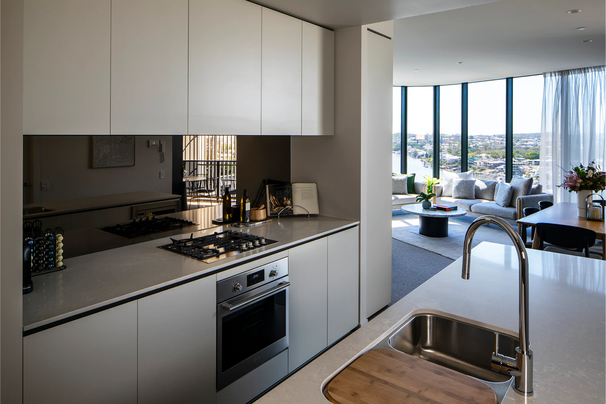 Valencia by Aria, city view apartment in luxury development located in Brisbane.