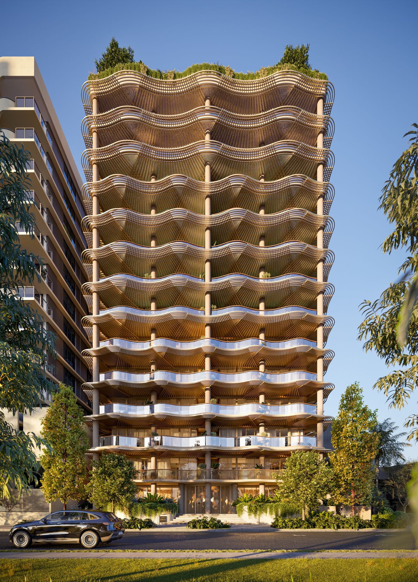 Casamia by Aria, a boutique collection of only forty-four residences over thirteen levels, featuring two, three and four bedroom apartments..