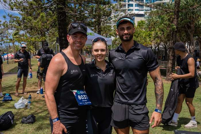 Aria Property team at 2023 Mooloolaba Triathlon.