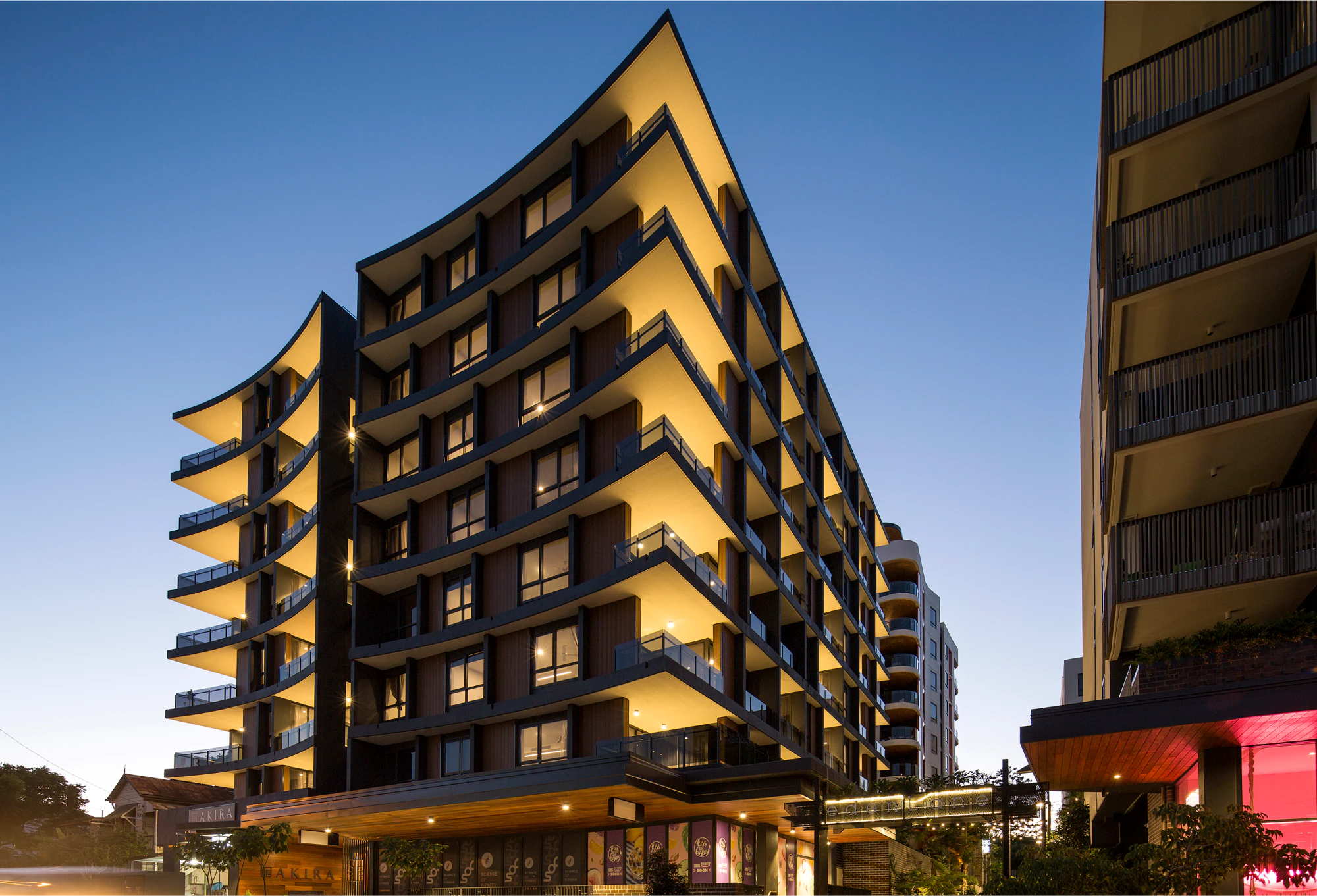 Akira by Aria, luxury apartment building located in Brisbane.