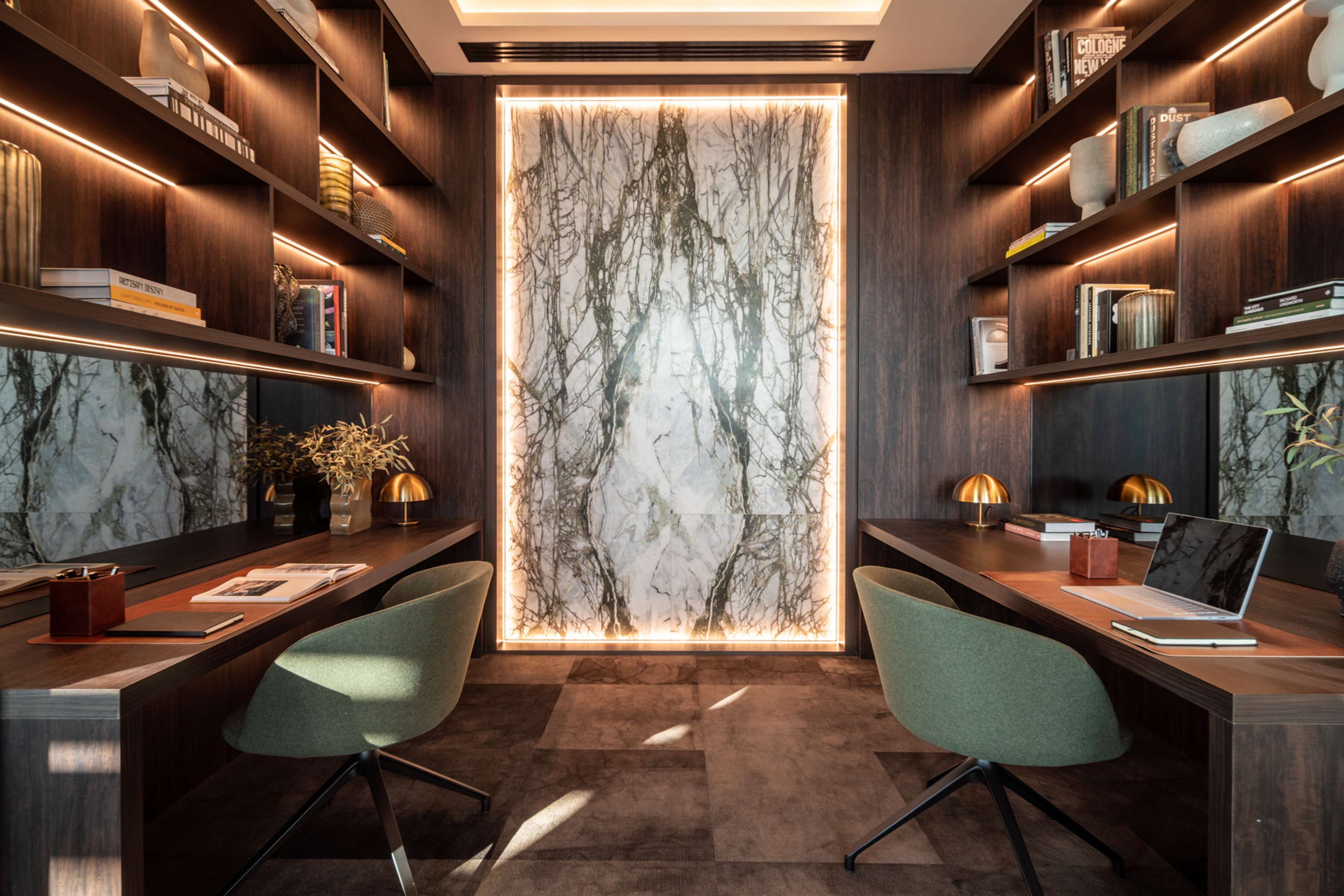 Home office in the Upper Club at Upper House by Aria