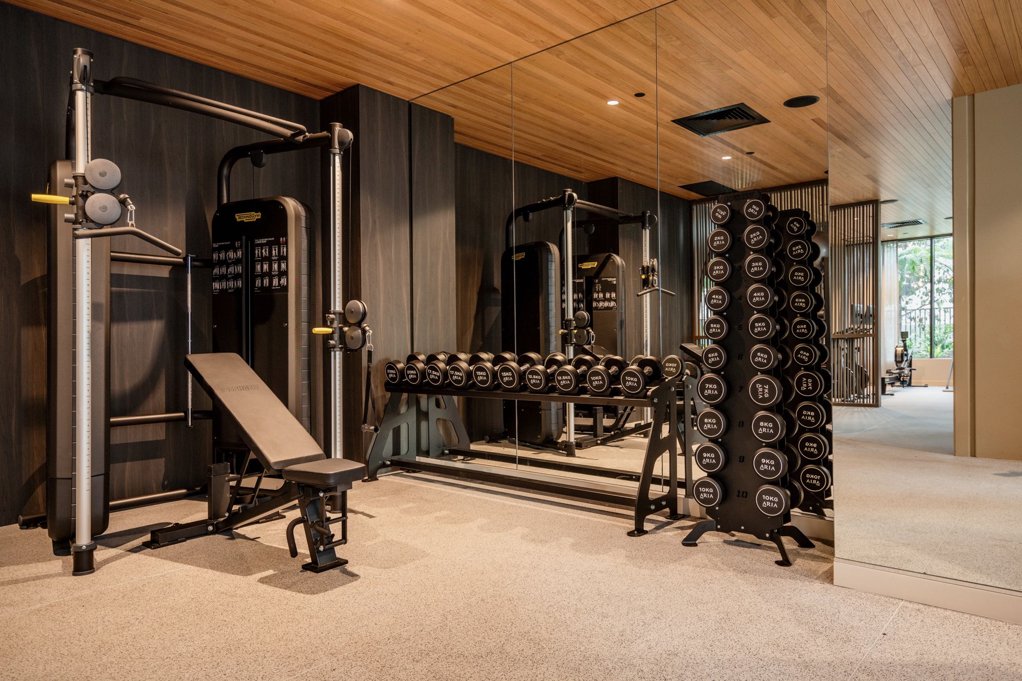 Trellis by Aria in Brisbane, private gym and wellness studio.