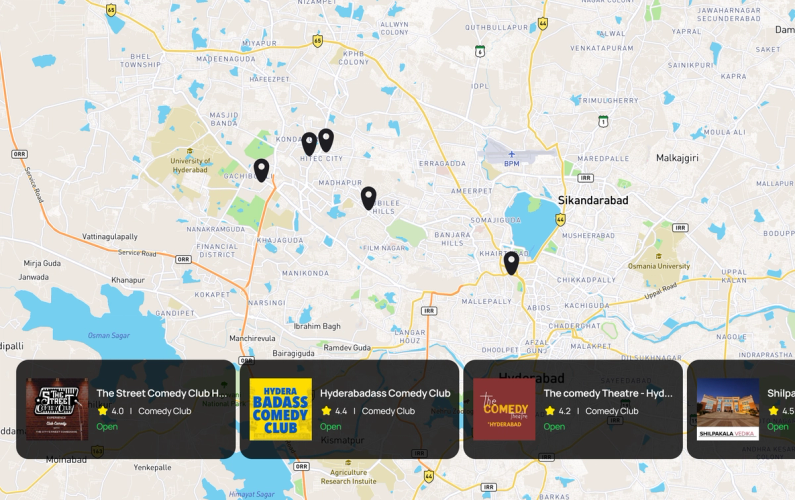 A poster of an open mic event conducted by LIT MIC at Hyderabad in November 2025.