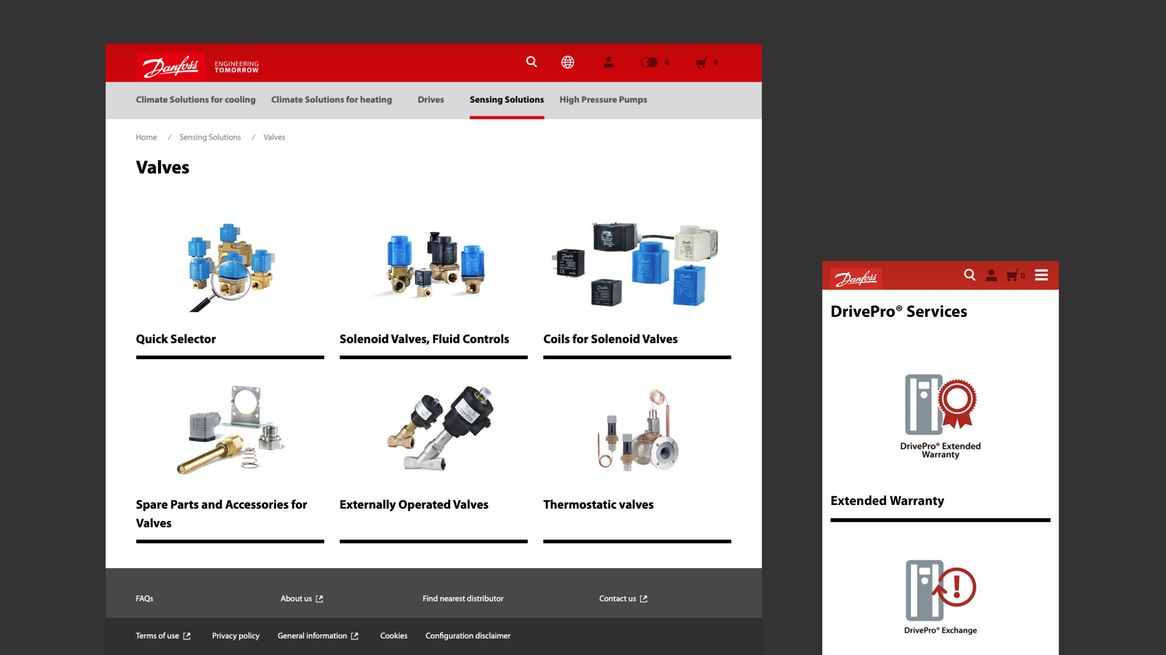 Danfoss website