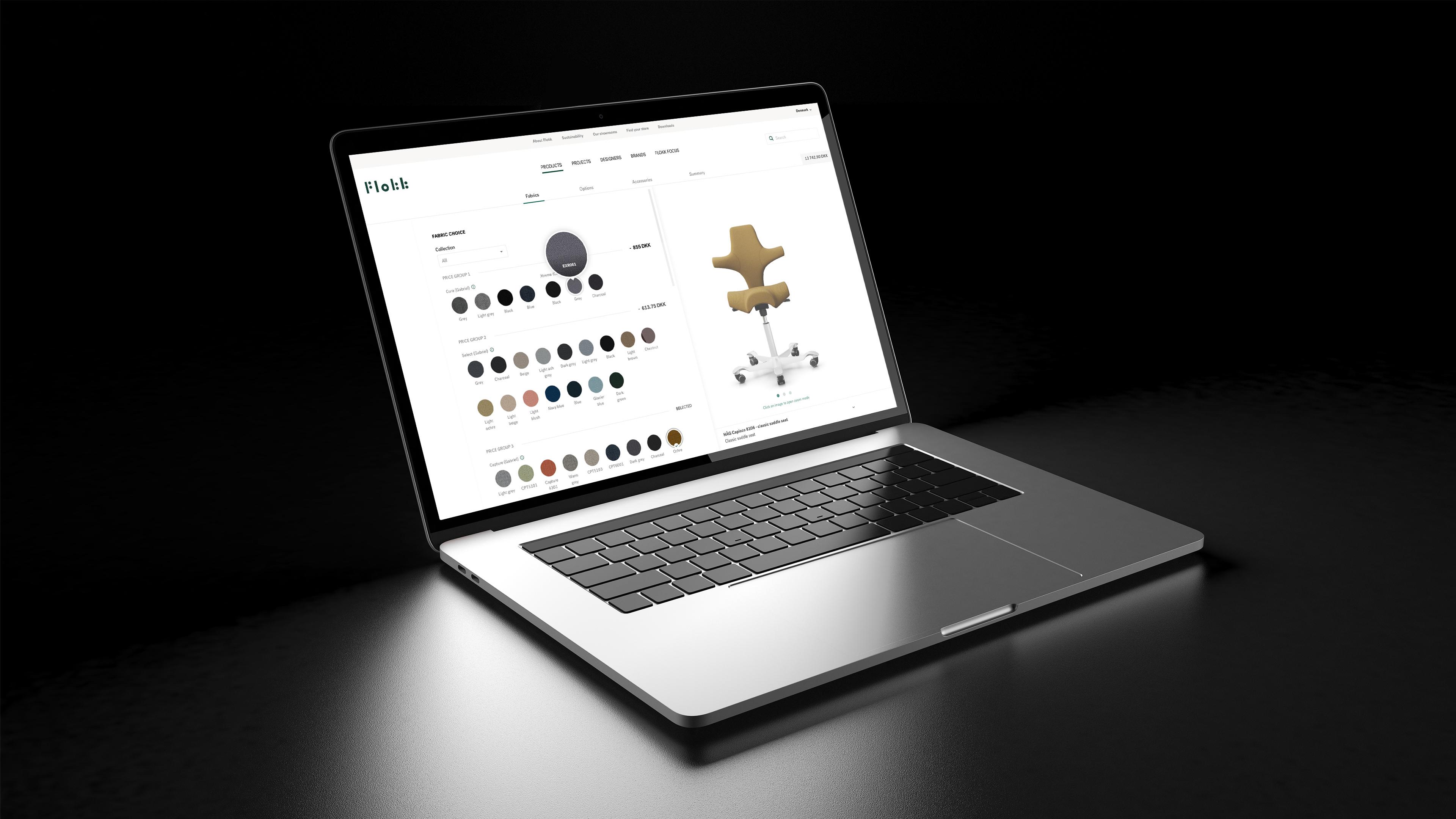 Website on desktop