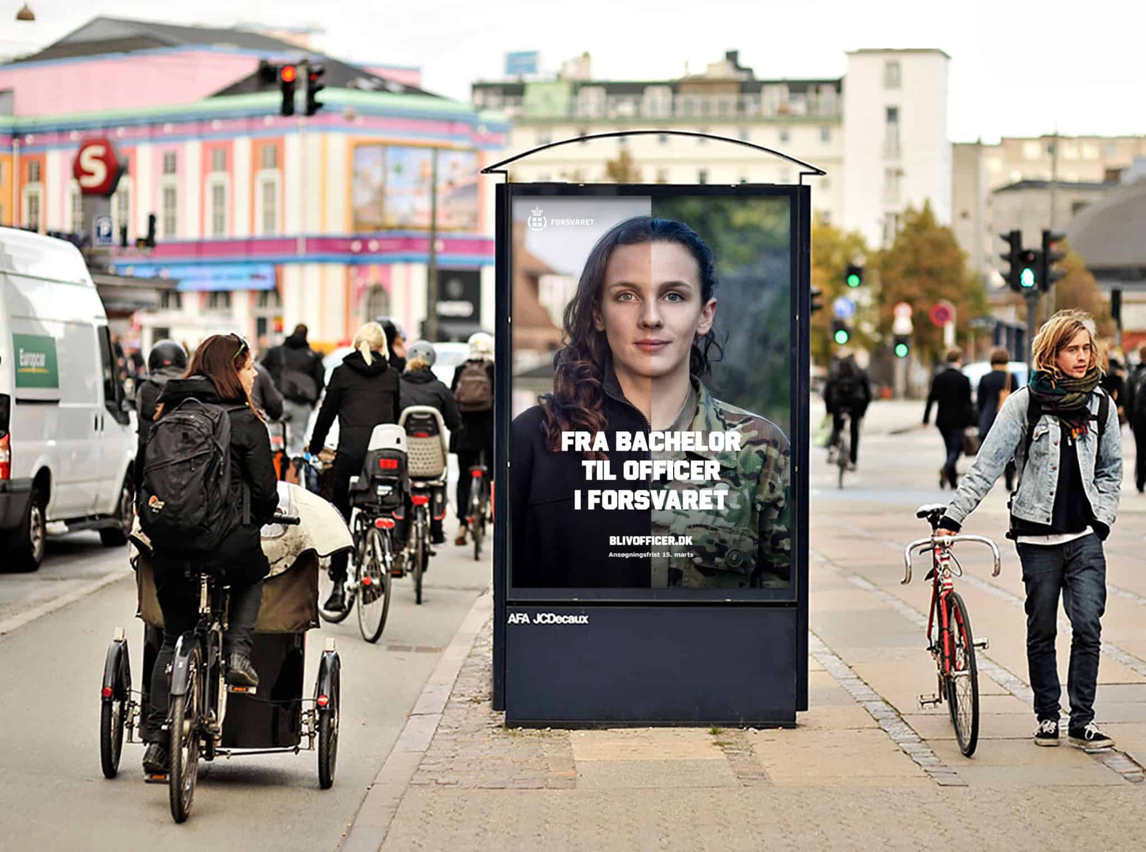 Kampagne på reklamesøjle