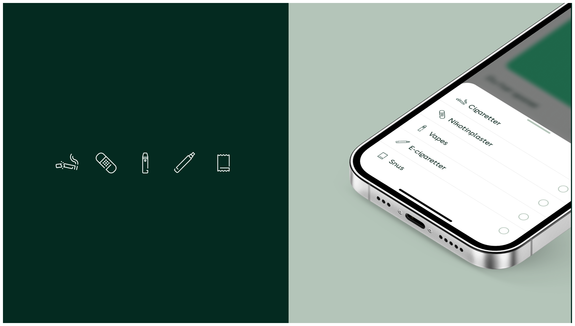 Split mockup + icons
