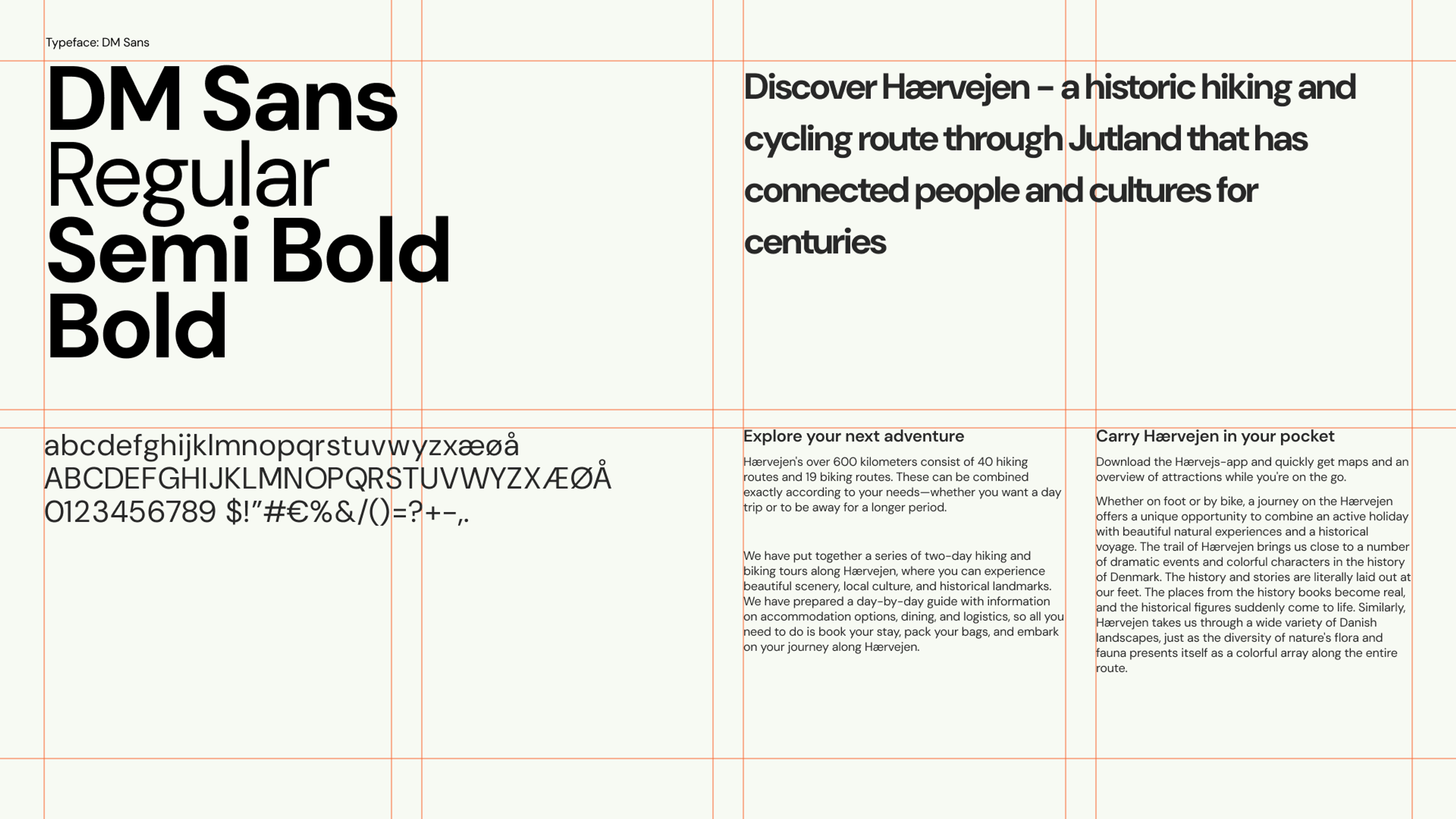 Hærvejen fonts by Forte Advice