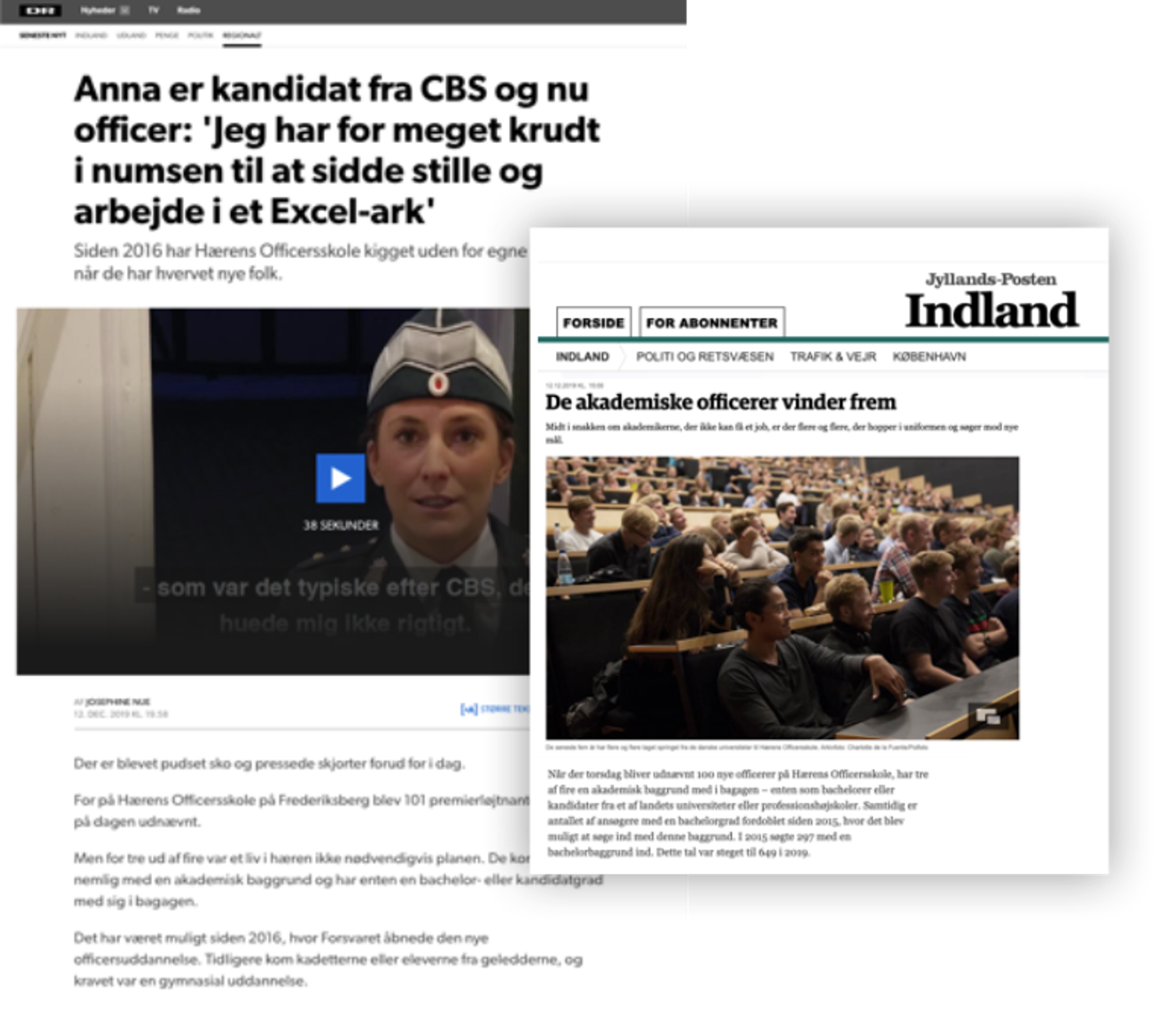 Artikler om kampagnen for Forsvaret